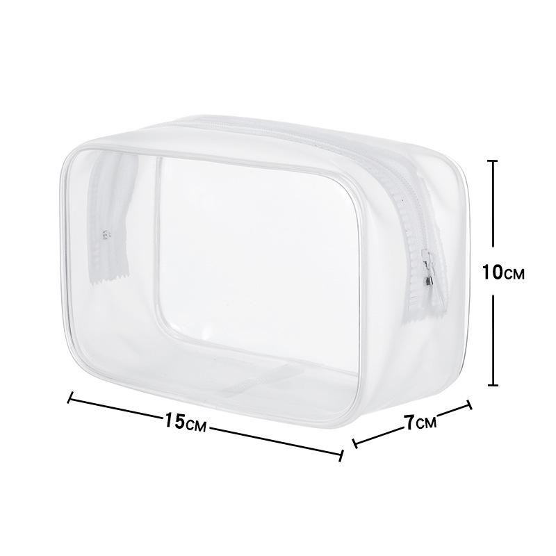 1/3Pcs Portable Travel Wash Bag Female Transparent Waterproof Makeup Storage Pouch Large Capacity Cosmetic Organizer Case