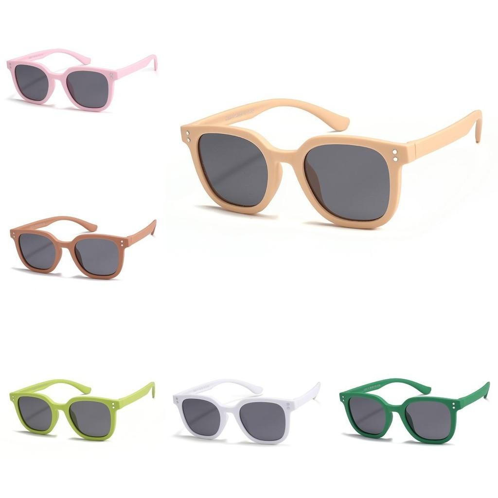 Square Kids Style Frame Polarized Sunglasses Summer Outdoor Sun Uv Protection