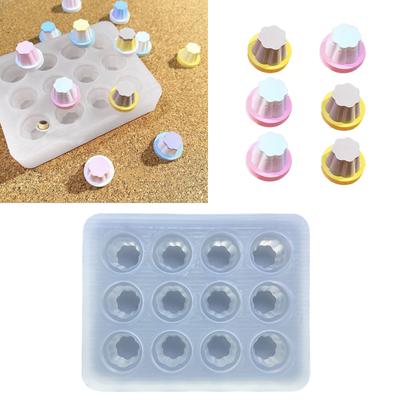 Formă Budinci Goluri 12 Cavități Mini Cupă Formă Bomboane Ciocolată Silicon Forme Copt Brioșe DIY Jeleuri Budincă Mousse Decor Tort