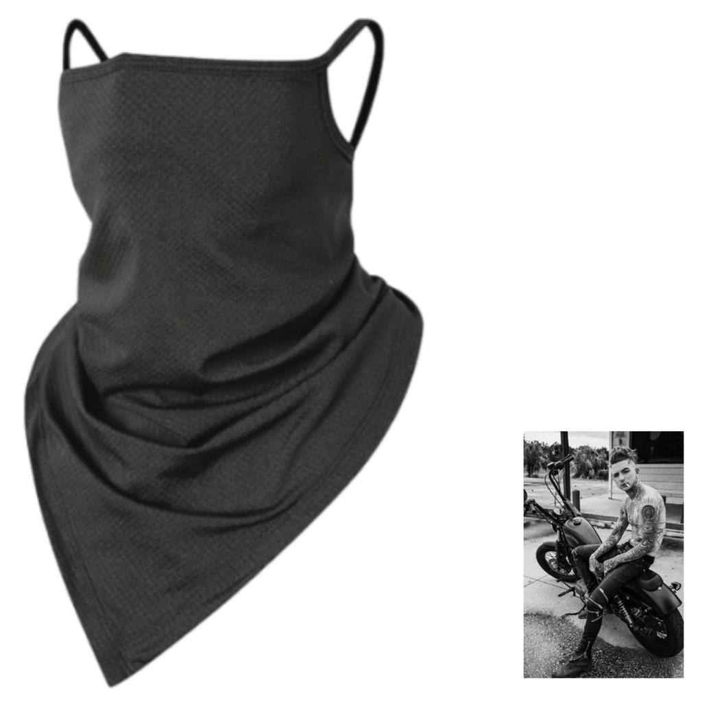 Sunday Skull Club Motorcycle Face Neck Cover, Gaiter, For All Seasons, Ear Hook,