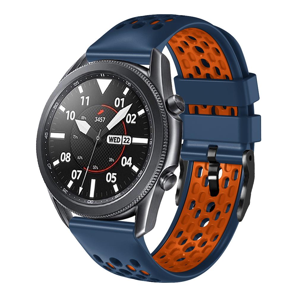 22mm Strap For Samsung Galaxy Watch 46mm/Watch 3 45mm / S3 SM-R760 SM-R770 SM-R840 SM-R800 Silicone Band Watchband Bracelet Belt