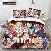 Novo Conjunto de Cama Fairy Tail Anime Japonês Meninos Meninas Presente Decoração de Quarto Solteiro Solteiro Completo Queen Size Têxteis para Casa Dropshipping