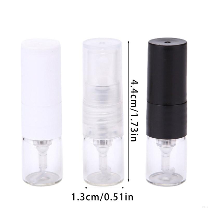 50 Pezzi 1ml Flaconi Spray Atomizzatore in Vetro A Prova di Perdite Portatili Ricaricabili Flaconi per Profumi Per Appassionati di Fragranze e Viaggi