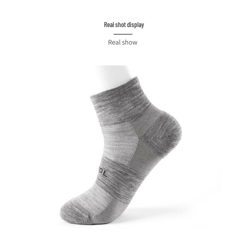 Stokta Merino Yünü Koşu ve Yürüyüş Çorapları: Nefes Alabilen, Ter Emici, Yumuşak, Erkek ve Kadınlar İçin Rahat