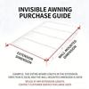 Rain Awning for Balcony Sun Room Front Door Waterproof Windproof Shade Roof Cover Awnings Outdoor Awning
