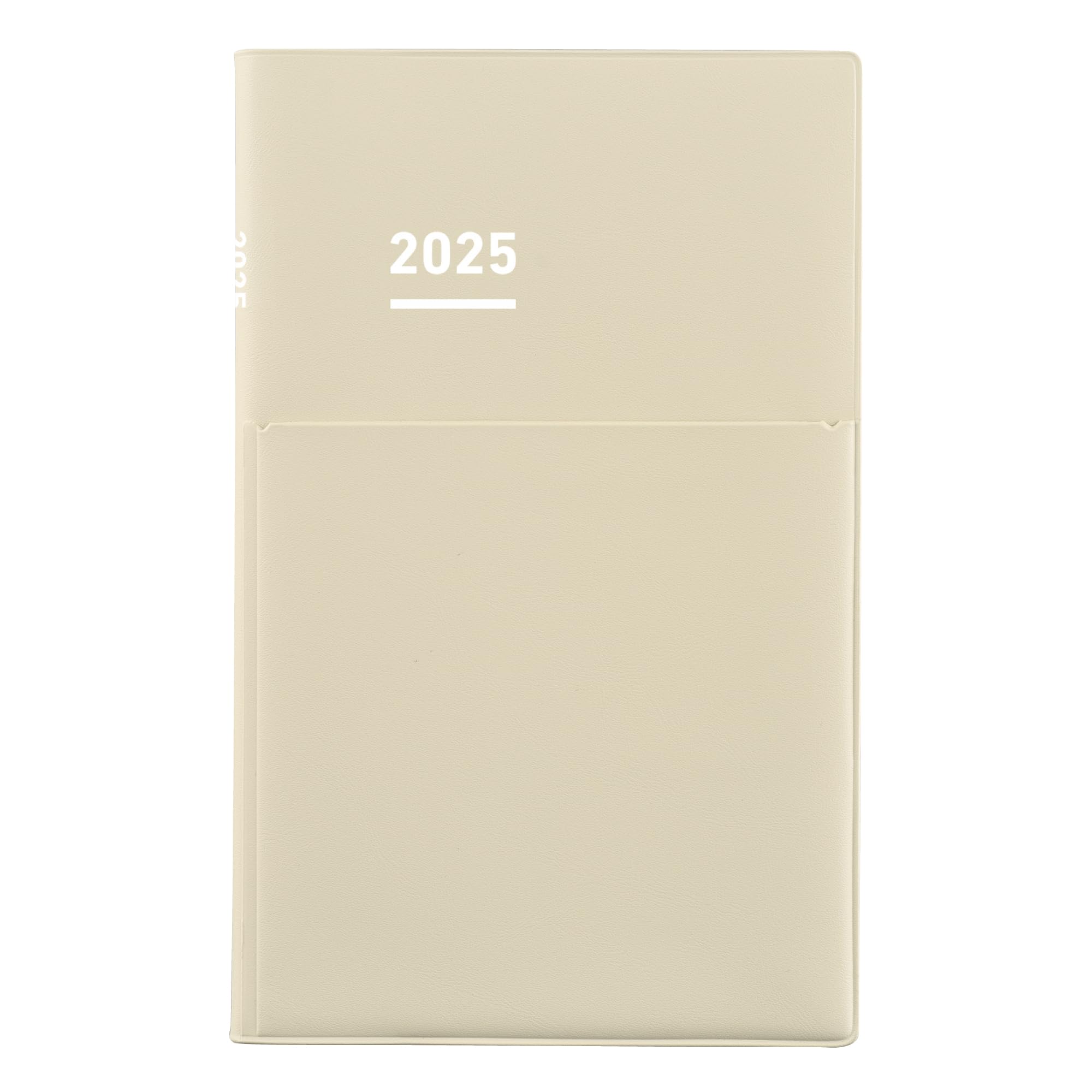 

KOKUYO Jibun Techo Biz mini Блокнот 2025 Ежемесячный Еженедельный B6 Слим Светло-бежевый Начало в декабре 2024 Ni-JBM1LS-25