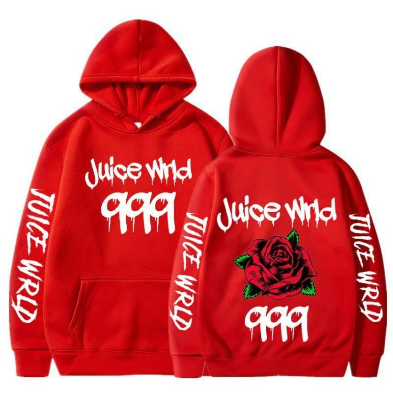 Juice WRLD Inspired Hoodie Men Women Oversized Streetwear Sweatshirt With Graphic Print Casual Pullover