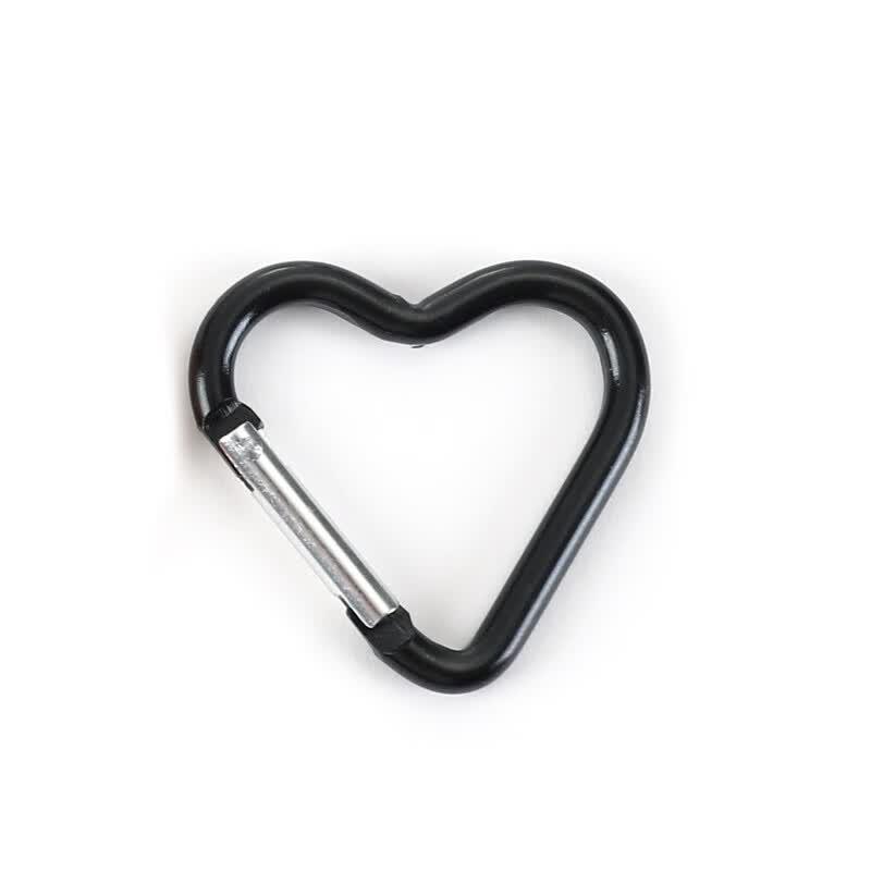Tolex Heart-Shaped Aluminum Carabiner