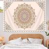 Böhmische Wandteppich, Wandbehang Teppich, Indischer Kreis Muster Teppich für Studentenwohnheim Schlafzimmer Wohnzimmer Wandkunst Fotografie Hintergrund