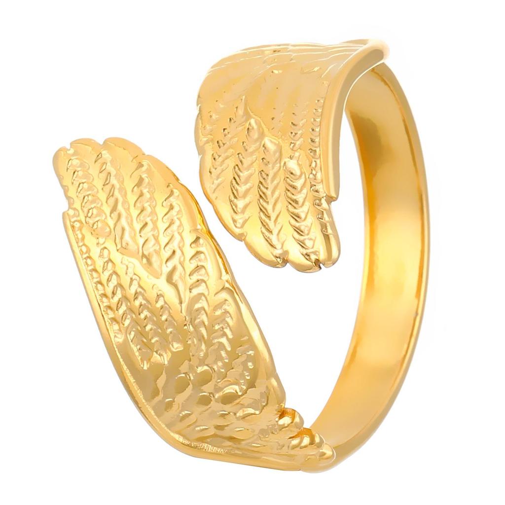High-End Edelstahl Blumen- & Seestern Offener Ring für Damen