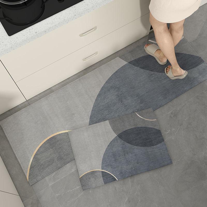 Crystal Velvet Non-Slip Water-Absorbing Kitchen Floor Mats