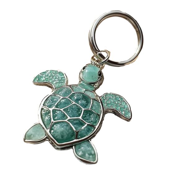 

Коллекция брелоков с морскими животными цвета морской волны Яркий дизайн кобальтового цвета Причудливый пингвин, черепаха, морская звезда, брелок с животным C