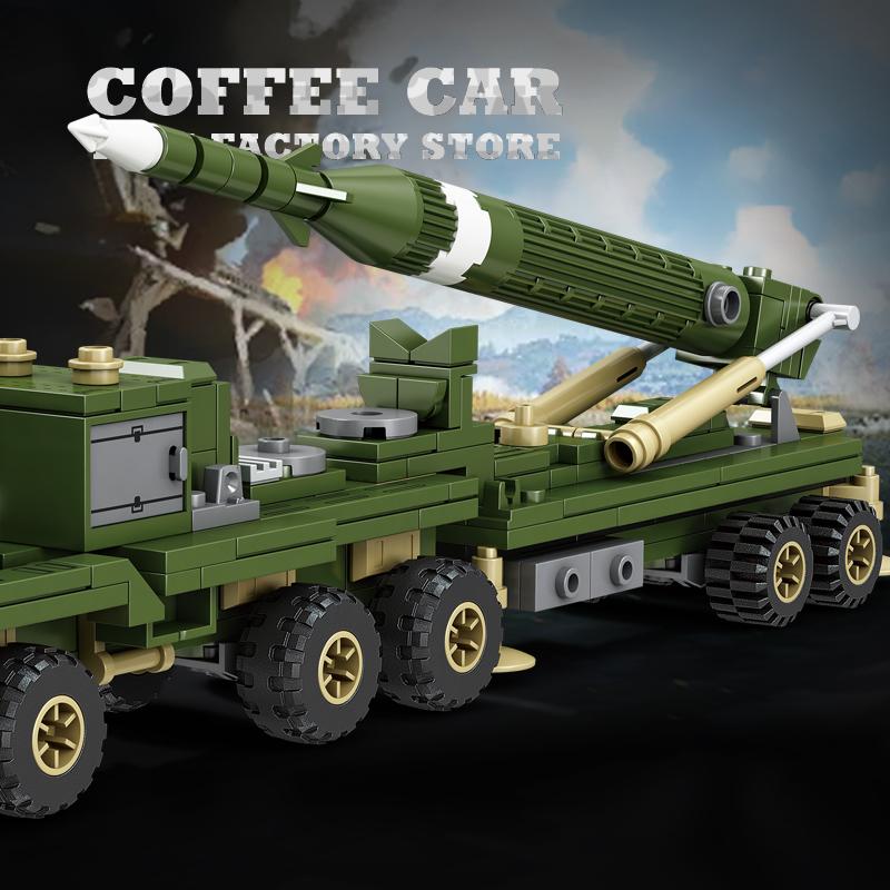 Non-Toxic New Military Truck Building Blocks Diy Army Missile Vehicle Moc Bricks 3D Model Kit Puzzle Children Toys Adult Kid Birthday Gift