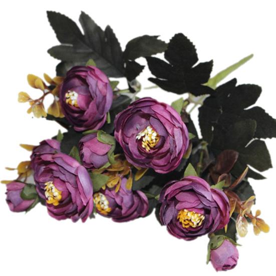 

Моделирование роз Розы Реалистичные мини-Реалистичные искусственные цветы для офиса фиолетовый