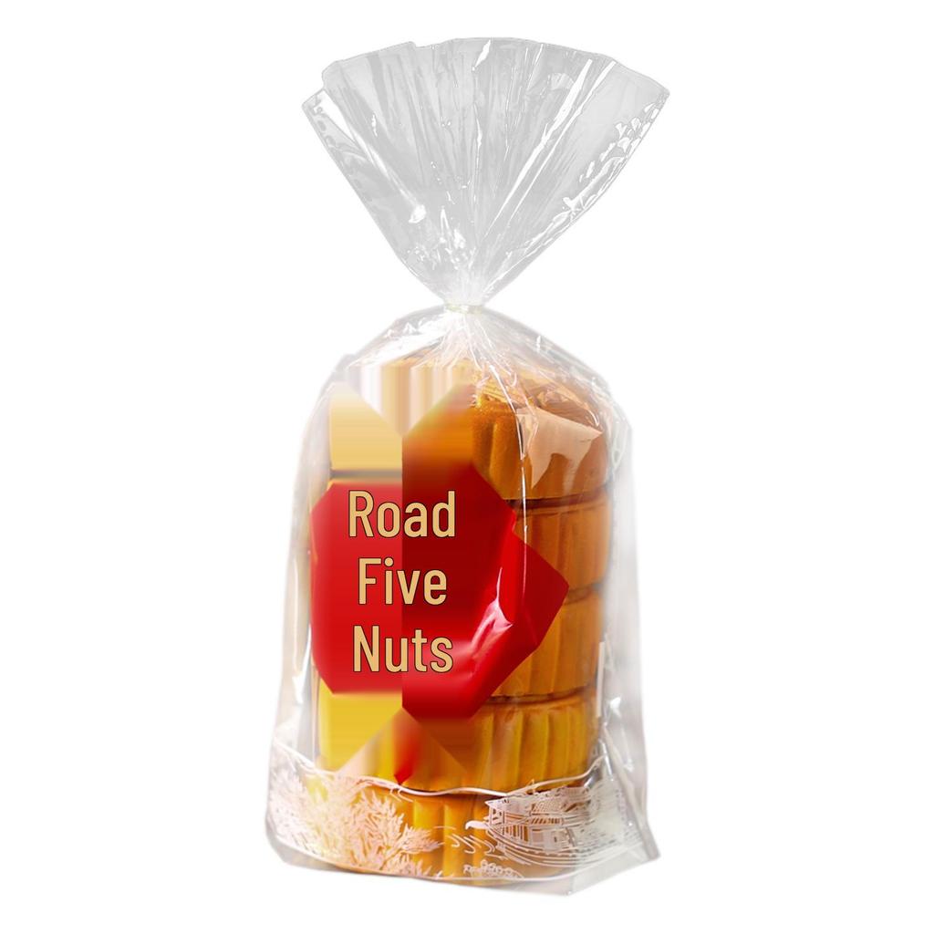Hand-Tied Traditional Mooncake Snack Bag, Transparent PP Packaging for Five Kernel Mooncakes