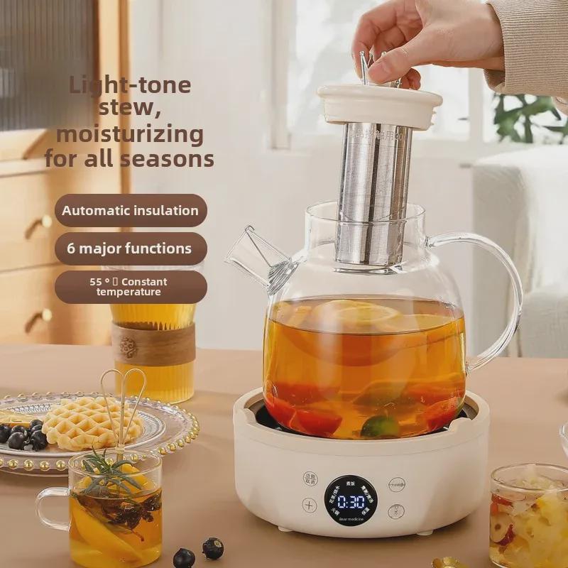 Multifunkční skleněná konvice na čaj: Kompaktní design pro domácnost nebo kancelář