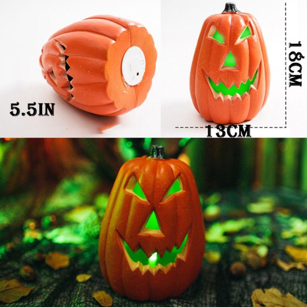 Plastic Pumpkin Led Lamp Reusable Pumpkin Floor Lamp Interesting Halloween Pumpkin Lantern  Party
