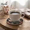 Vintage Style Coasters 6PCS Skull Pattern Wooden Coasters, Heat Insulation Moisture Absorption Drink Absorbent Retro Decorative Mats for Home