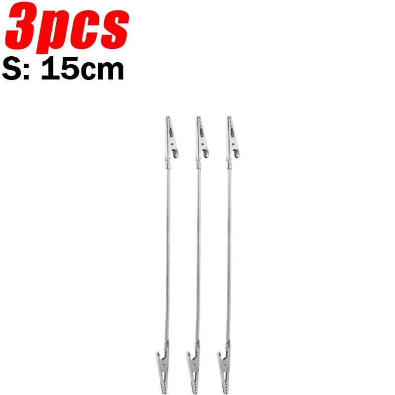 1/20pcs Flexible Metal Long Hose Pins for DIY Card Photo Double Ends Alligator Clamps Clip Home Alloy Memo Picture Holder Racks