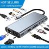 Mindpure 12-in-1 USB C Hub MST Docking Station with Dual HDMI 100W PD RJ45 SD TF Card Reader