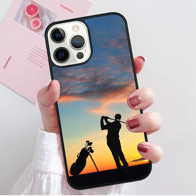 GOLF GOLFER GOLFING SUNSET Phone Case Cover For IPhone 18 17 Air 16 15 14 Plus 11 Pro Max 13 Pro Max 12 Max Coque