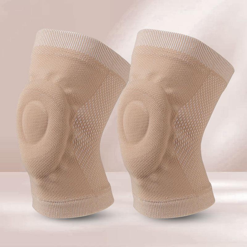 

Thin Silicone Knee Pads Sports Knee Pads Basketball Pressurized Cycling Roller Skating Silicone Summer Thin Knee Pads XL