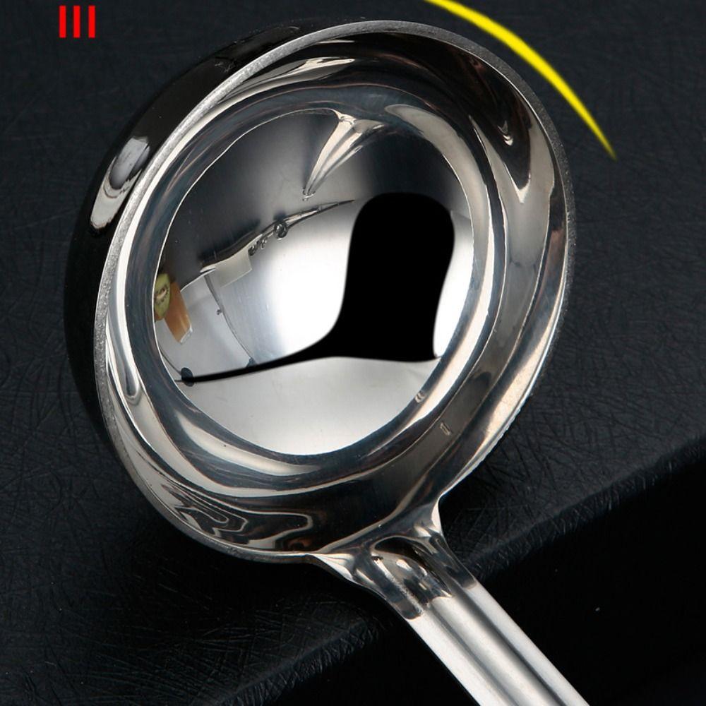 Stainless Steel Soup Ladle Multi-size Dinner Scoop Tableware Measuring Ladle Spoon  Kitchen