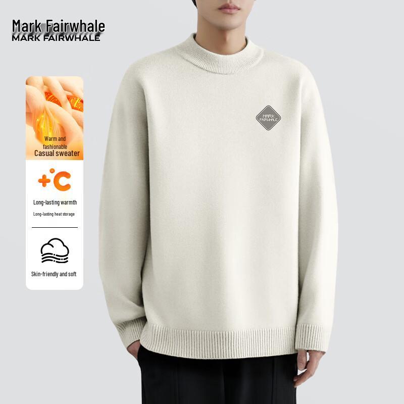 Mark Fairwhale Men s Oversized Letter Graphic Knit Sweater L