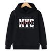 New York Jungen und Mädchen Hoodies Herbst/Winter Hoodies Langarm Klassische Lässige Minimalistische Jacken Kinder Buchstaben Hoodies