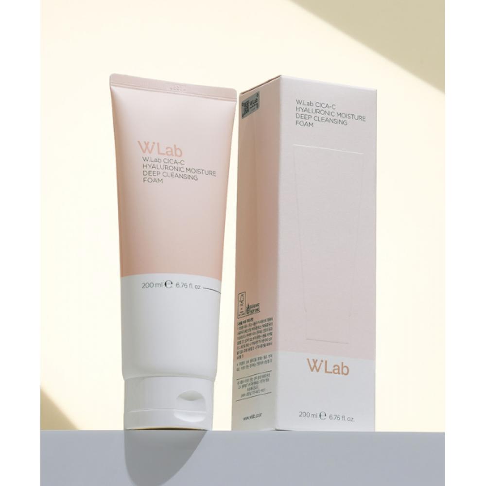 Wlab Hyaluronic Acid Moisture Deep Cleansing Foam 200ml X 2pack