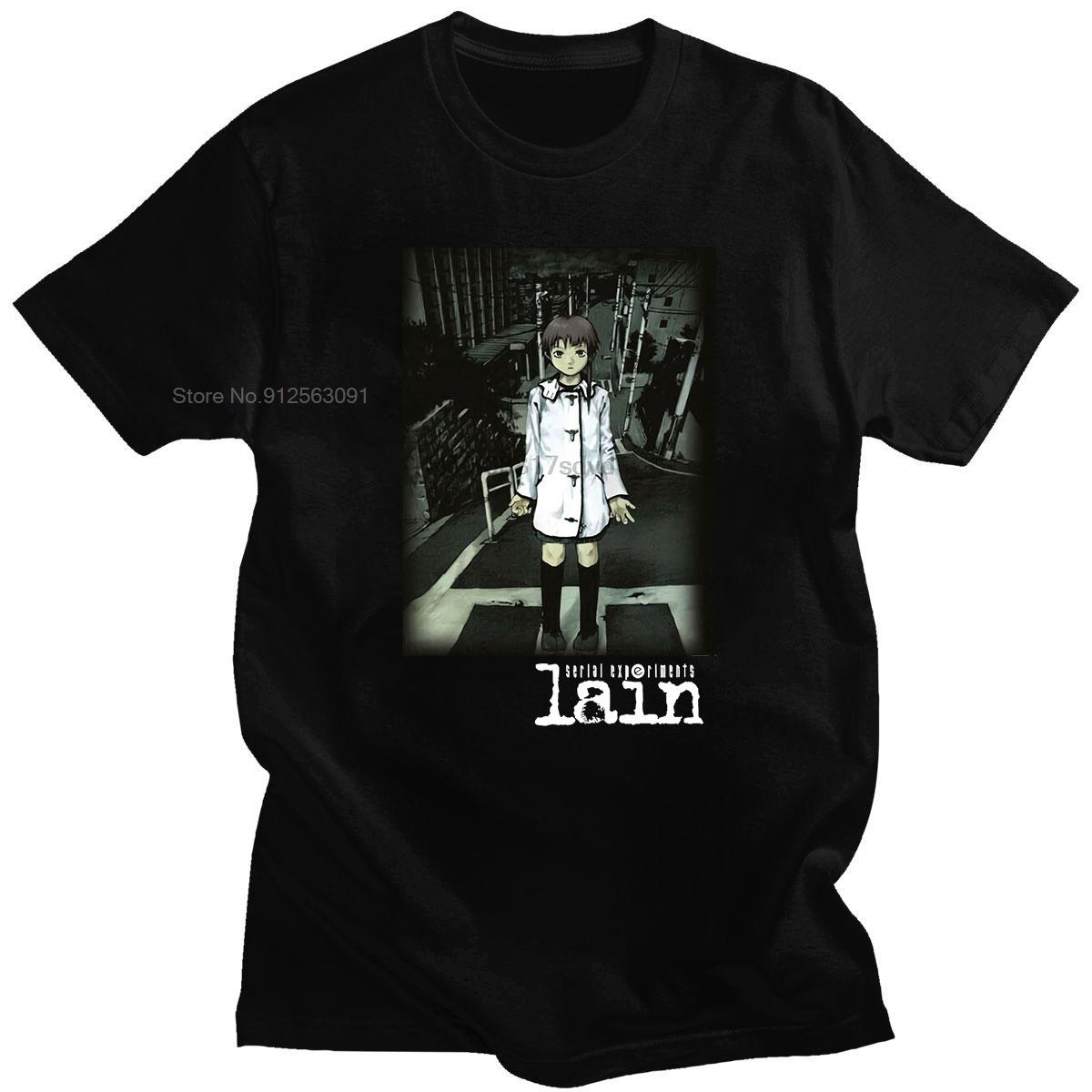 Fashion Style Wears Trend Tops Serial Experiments Lain Printed Funny Tshirt Cotton Unsiex Classic Cotton Tshirt New Tees S разноцветный