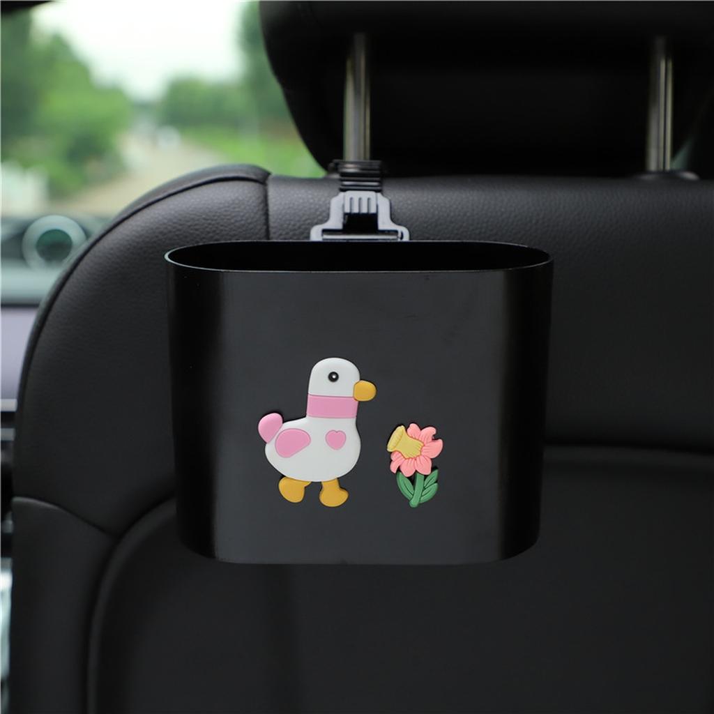 Car Garbage  Cartoon Seat Back Door Hanging Storage Box Multifunctional Garbage  Car Interior Supplies