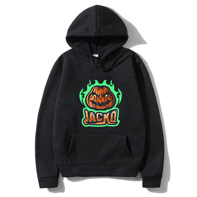 Vintage Men's Hoodie Halloween Pumpkin Face  Printed Hoodies Long Sleeve Sweatshirts Women Casual Harajuku Sudaderas