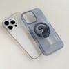 Card Holder Slot Bracket Matte Clear Phone Case For For Iphone 17 16 1 14 13 Pro Max For  Magnetic Shockproof Cover
