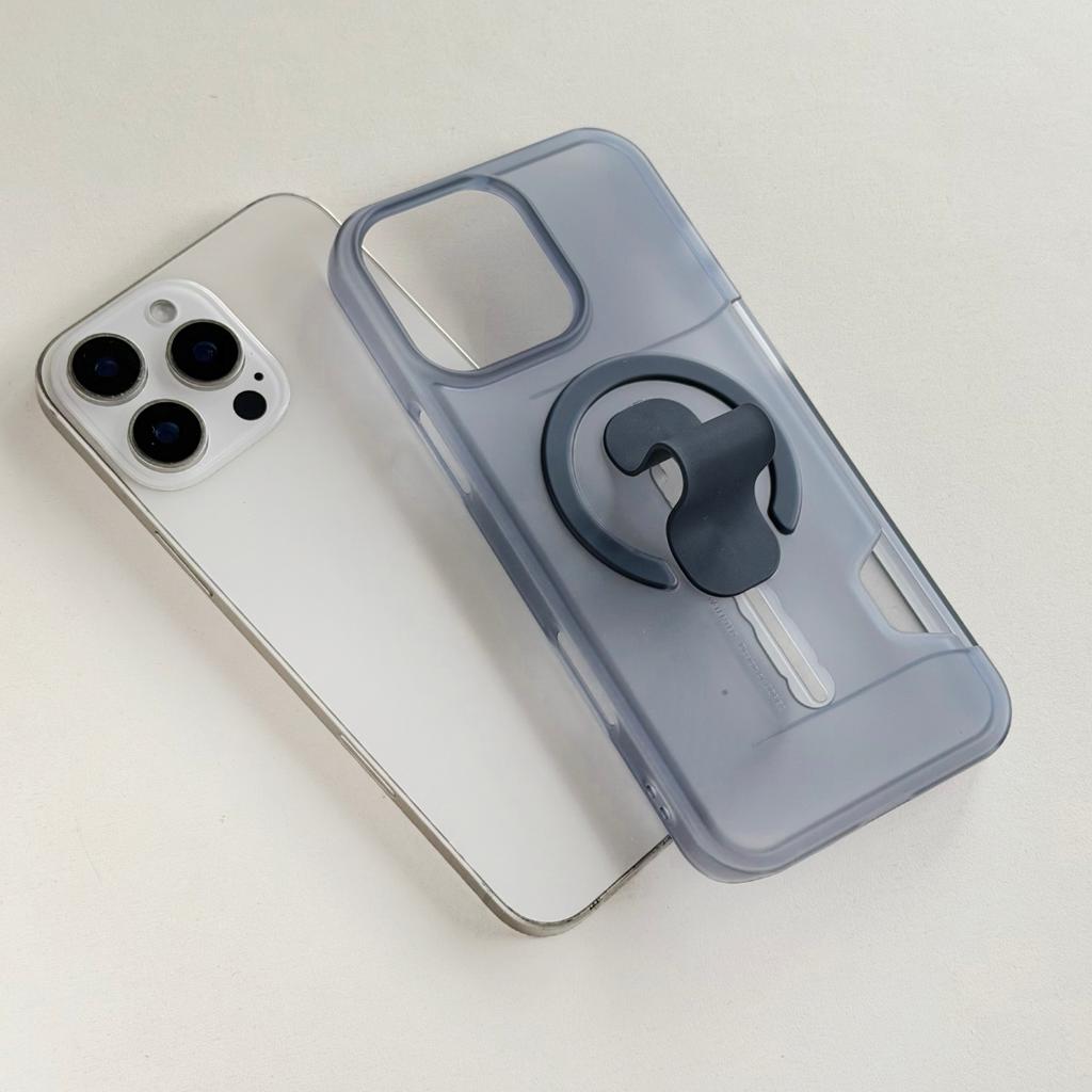 Card Holder Slot Bracket Matte Clear Phone Case For For Iphone 17 16 1 14 13 Pro Max For Magnetic Shockproof Cover