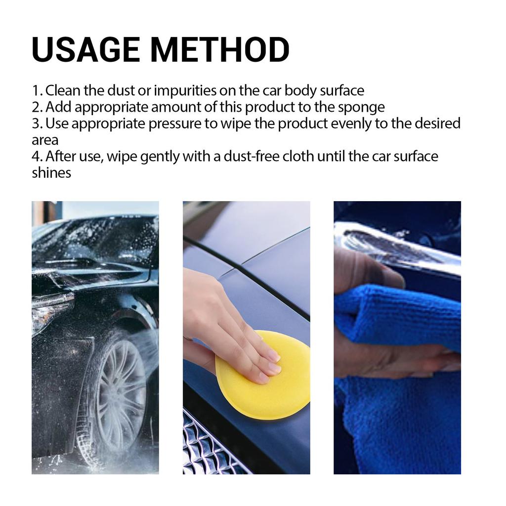 Car Scratch Wax, Car Paint Scratch Balm, Car Scratch Wax Sponge Set For All Car Paint Care 100ML