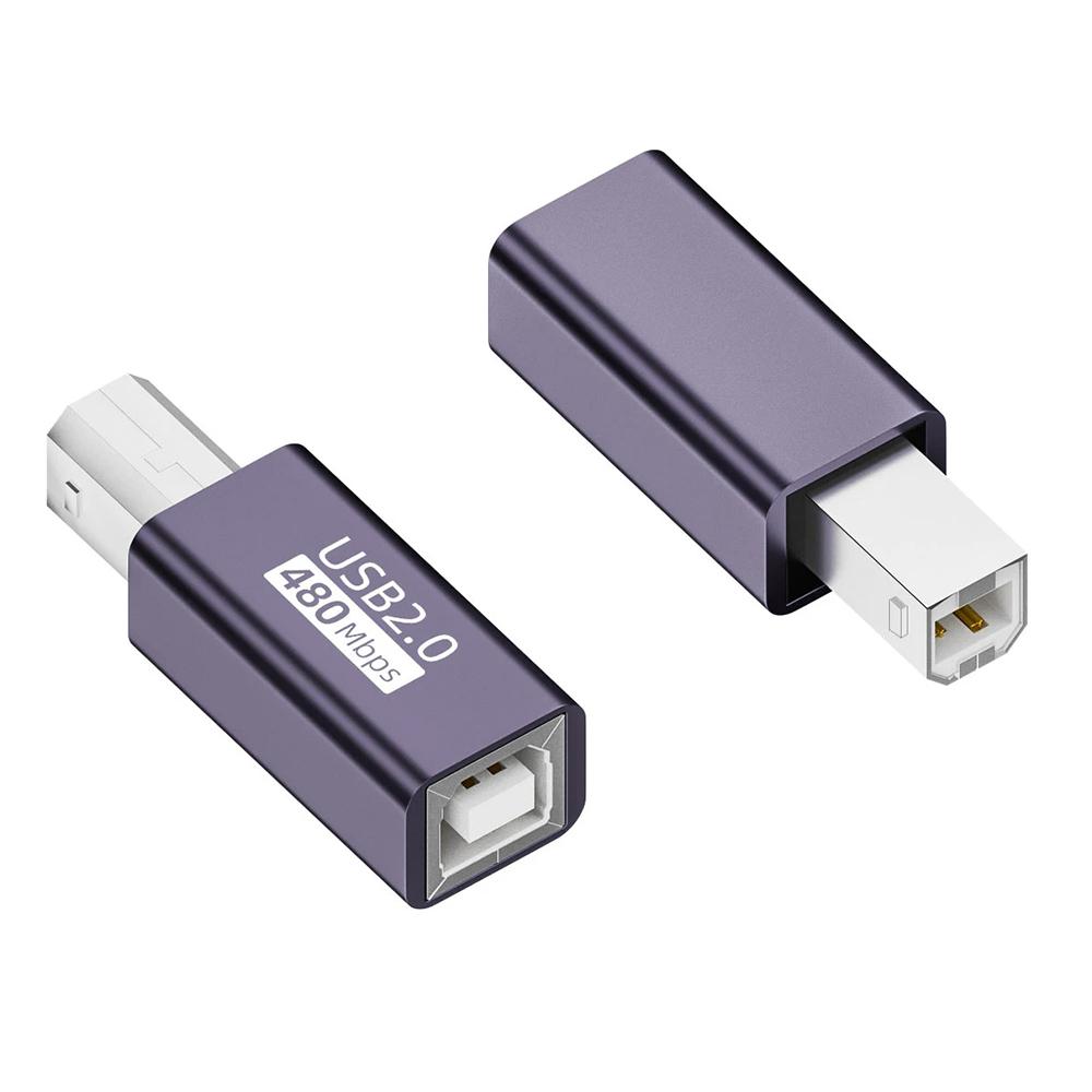 

Адаптер-перехідник USB-B (мама) до USB-B (тато), роз єм для передачі даних 480 Мбіт/с для електропіаніно/принтера As Shown A