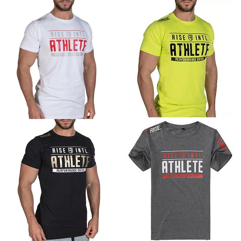 Mens Slim Fit Gym Crossfit Fitness Bodybuilding Muscle Tshirt Durable Breathable