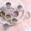 Nail Art Container 35 Detachable Aluminum Trays Hardened Foam Base For Decoration Storage Box Lightweighted
