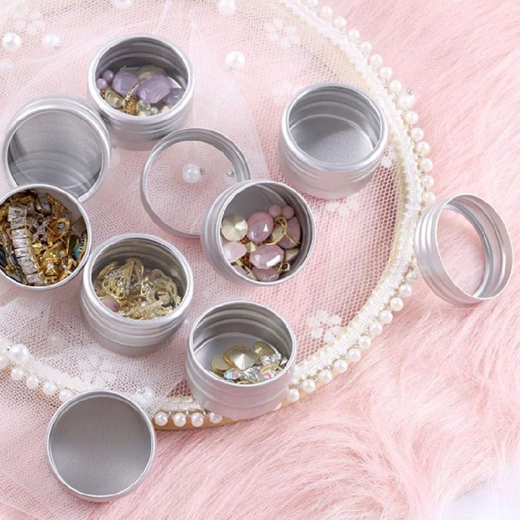Nail Art Container 35 Detachable Aluminum Trays Hardened Foam Base For Decoration Storage Box Lightweighted