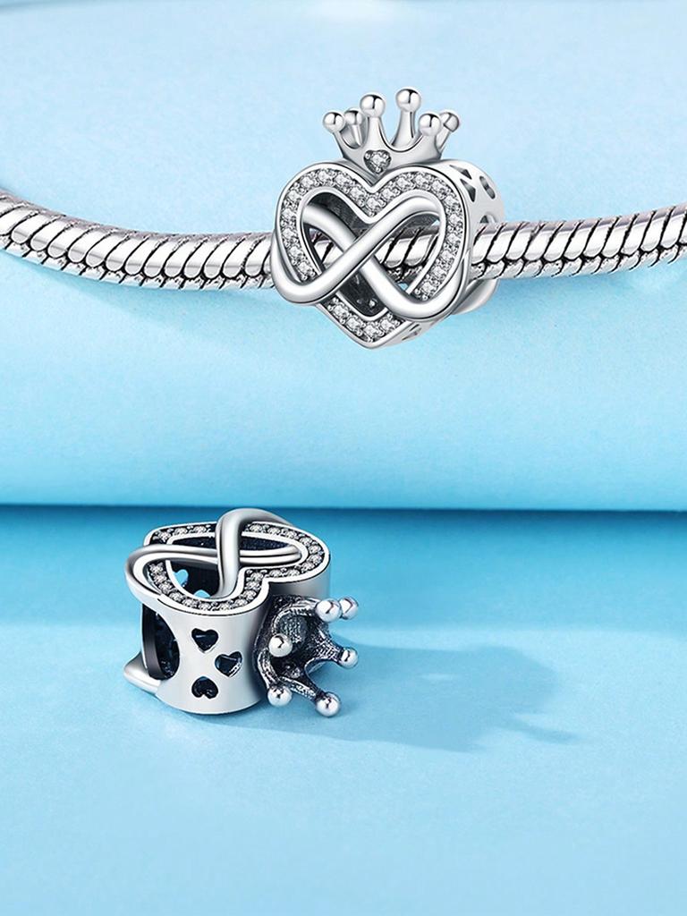 Charms Plata Copper Colors Blue Crown Star Beads Charmpendant For Original Bracelet For Women Diy Jewelry Love Gift