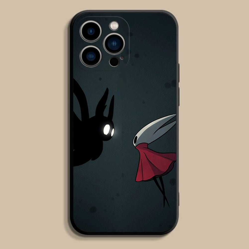 Cool H-Hollow Knight new Phone Case For iPhone 17,16,15,14,13,12,11,Pro,Max,Plus,E,SE4,Air,Mini Black Soft Cover