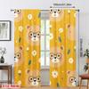 Set Of 2 Jit Cute Bear Floral Pattern Curtain Design Drapes Polyester Living Room Kids Decor Curtains Made Sitting Window Treatment