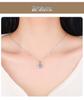 S925 Silver Heart Moissanite Necklace - Elegant Light Luxury Clavicle Accessory for Women