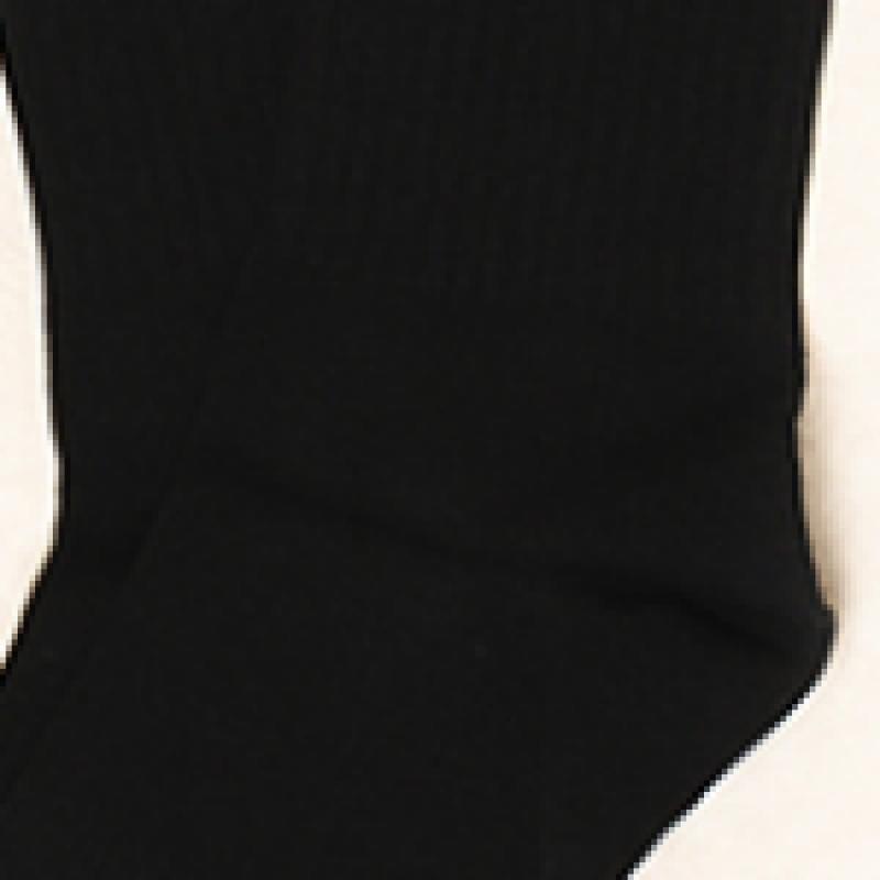 DaiSo Men S Ribbed Mid Thigh SockS Black 4 pairS