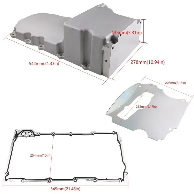 

Cars accessories LS Swap Aluminum Oil Pan Retrofit Kit Low Profile For LS1 LS2 LS3 4.8L 5.3L 6.0L