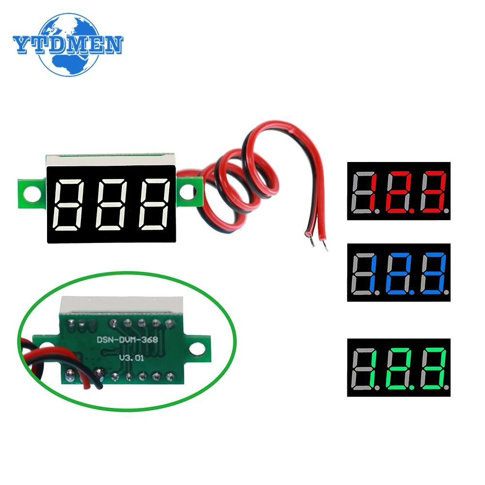 1PCS 0.36 Inch Voltmeter DC 0-32V 4.5V-30V LED Mini Digital Voltmeter LED Display Volt Meter Gauge Voltage Panel Meter 2 3 Wires