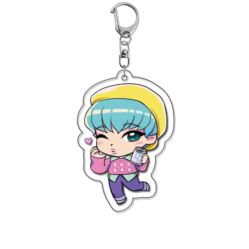 Kpop Ghost Hunter Demon Hunter Girl Group Keychain Demon Hunter Peripheral Second Dimensional Acrylic Pendant Millet Gift
