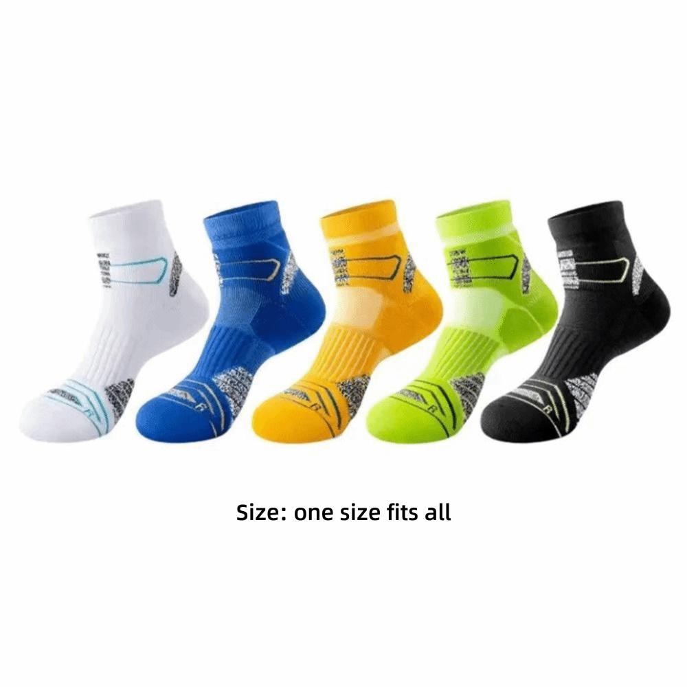 Multicolor Marathon Running Socks Odor Prevention Basketball Socks Cycling Socks Sports Activities
