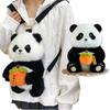 Kawaii Panda Plüsch Rucksack Niedliche Tier Plüschtier Puppe Damen Umhängetasche Pelz Weiche Schultertasche für Reise Party Weibliches Geburtstagsgeschenk